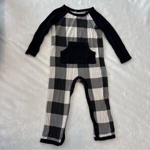 Kyte baby bamboo outfit plans Buffalo plaid checkered boy 12-18 months